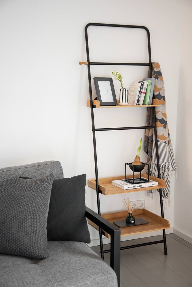 50706100-standregal-loft6 LOFT Standregal mit 3 Ablagen aus Bambus