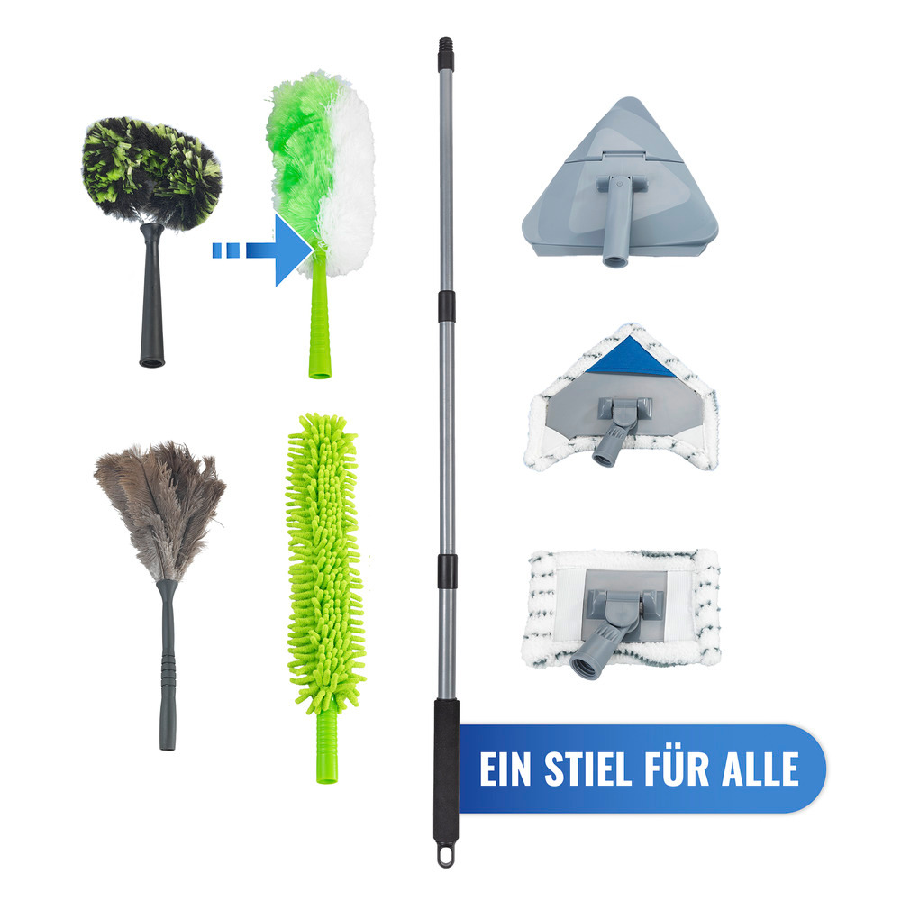 Staubwedel 2in1 mit Teleskopstiel und Knickgelenk