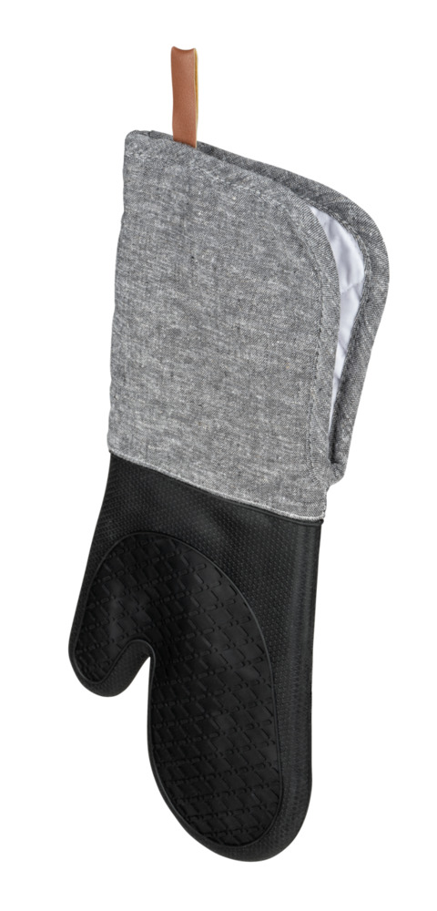 ADA schwarz Topfhandschuhe mit Silikonfläche