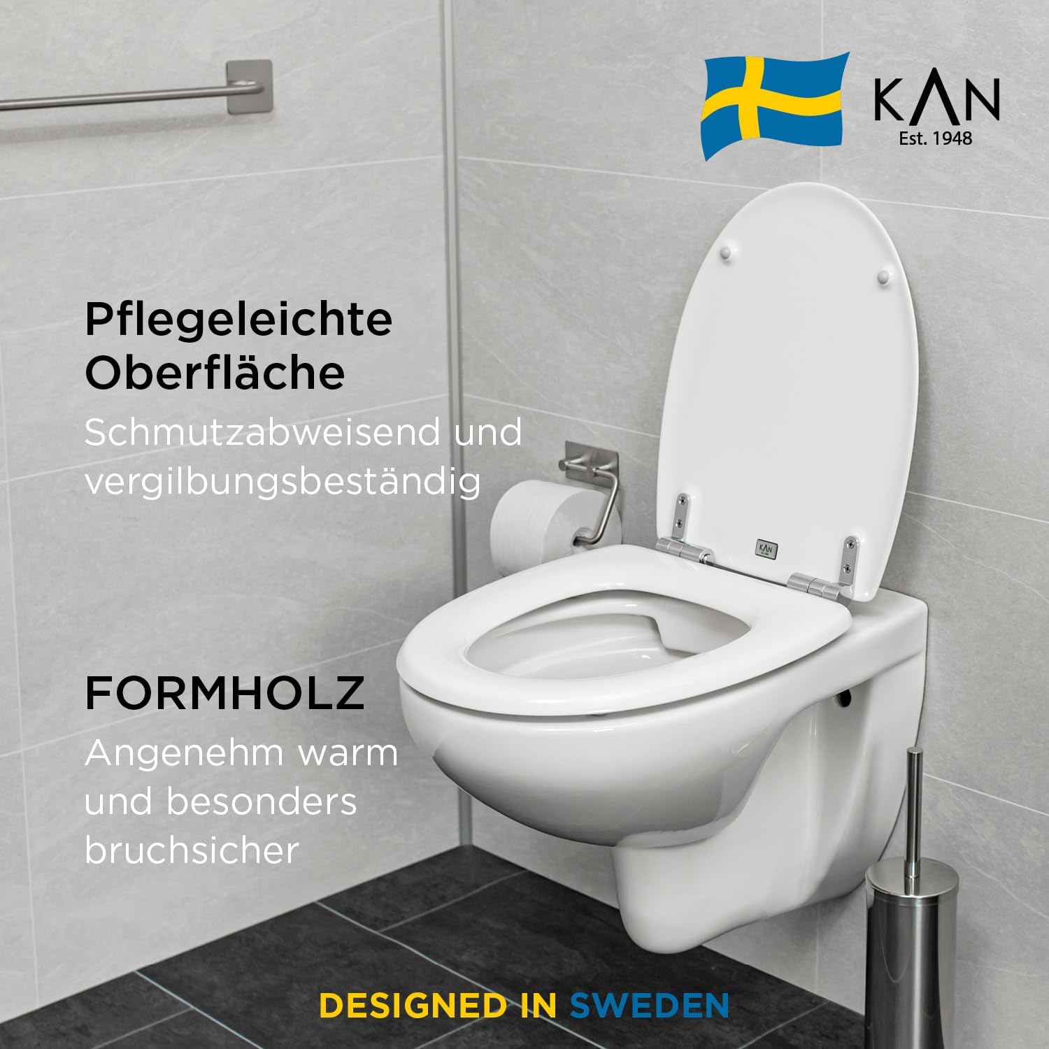 STOCKHOLM Universal WC-Sitz aus Formholz