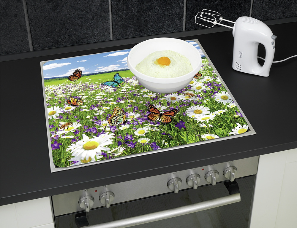 SOMMERWIESE Multiplatte 56x50 cm aus Glas
