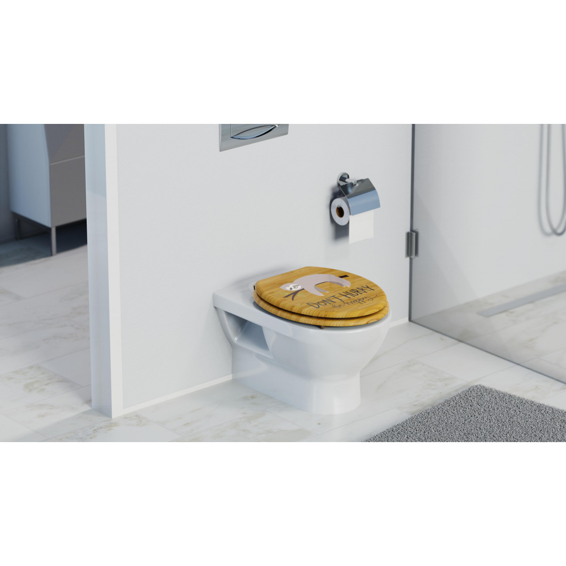 DONT HURRY WC-Sitz mit MDF-Holzkern