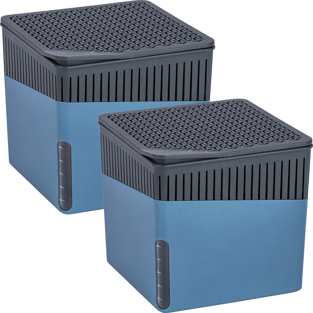 CUBE blau Entfeuchter 1000g, 2er-Set