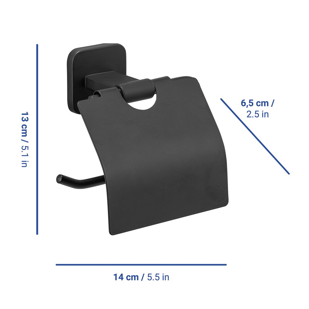 PORTO black Turbo-Loc® Rollenhalter mit Deckel