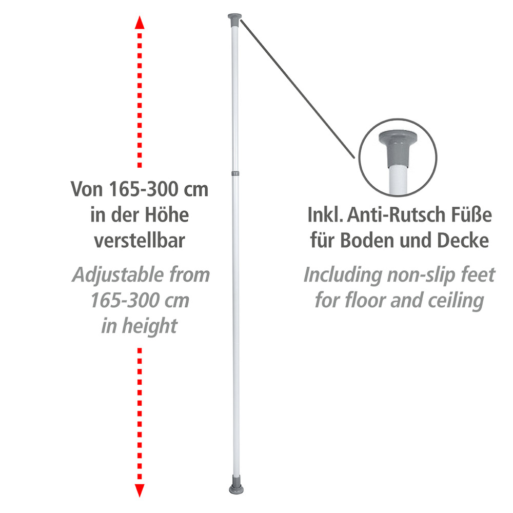 HERKULES Teleskop-System Hauptstange weiss 1 Stück