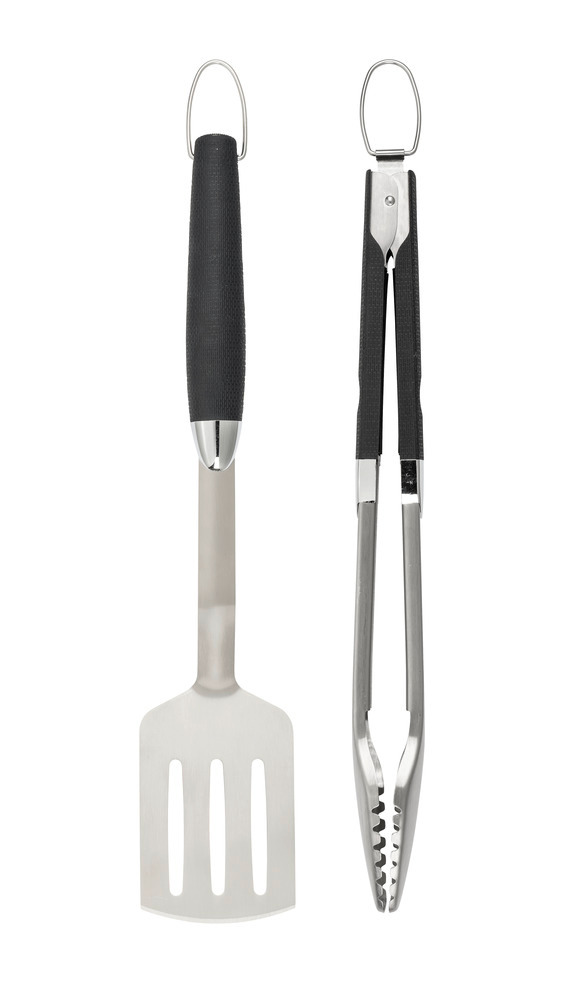 BBQ-Set aus Edelstahl, 2-teilig