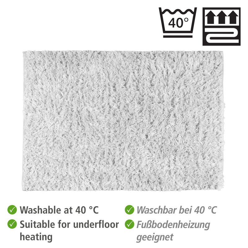 25269100_badteppich-lanas-hellgrau3 LANAS hellgrau Badematte, 60x90 cm, aus PET-Flaschen