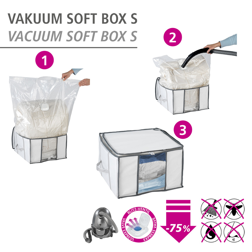 VAKUUM Soft Aufbewahrungsbox Größe S