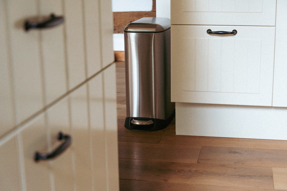 DESIGN silber Treteimer, 12 l, Edelstahl