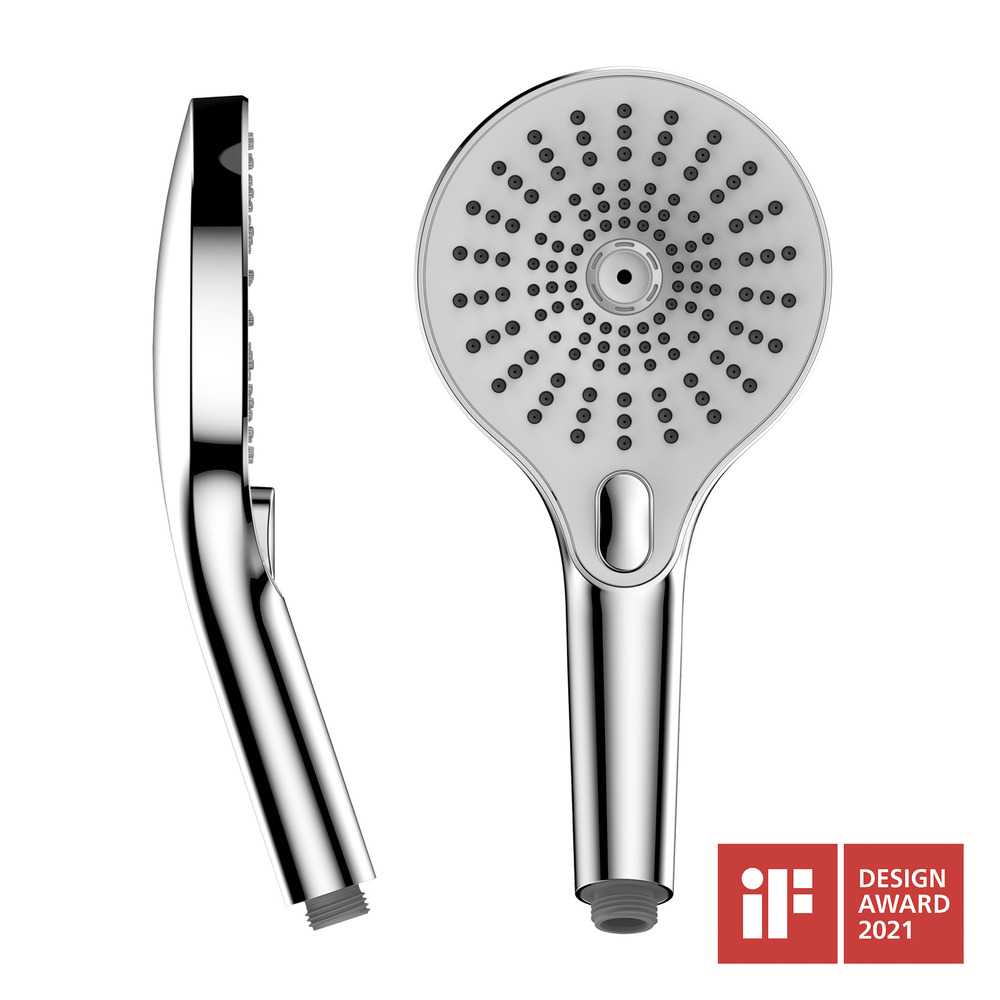 ULTIMATE Shower chrom Brause 3 Strahlarten Ø13 cm