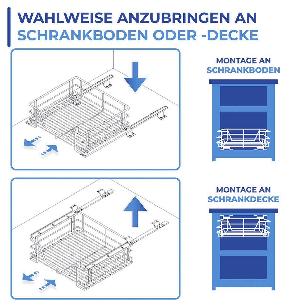 MAXI Schrankauszug aus Metall