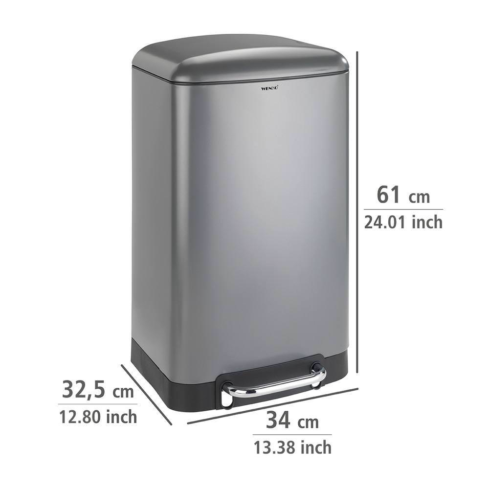 54921100_treteimer-studio4 STUDIO grau Treteimer, 30 Liter, Easy Close