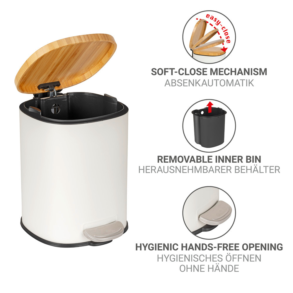 FIANEMA weiss Kosmetikeimer, 3 l, Easy Close FIANEMA weiss Kosmetikeimer, 3 l, Easy Close
