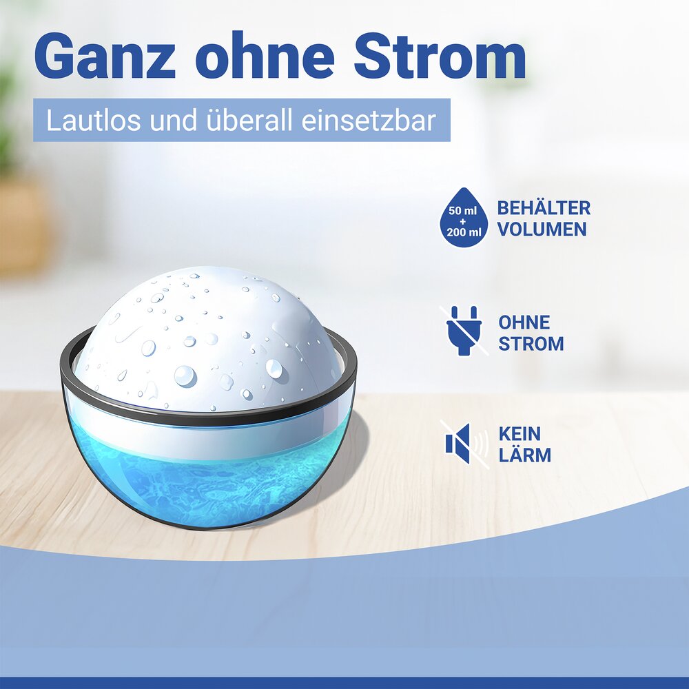 RONDO Luftbefeuchter aus Keramik, 2er-Set