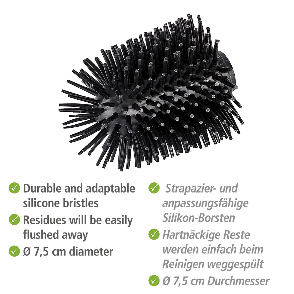 Ersatzbürstenkopf aus Silikon Ø 7,5 cm, 4er-Set Ersatzbürstenkopf aus Silikon Ø 7,5 cm, 4er-Set