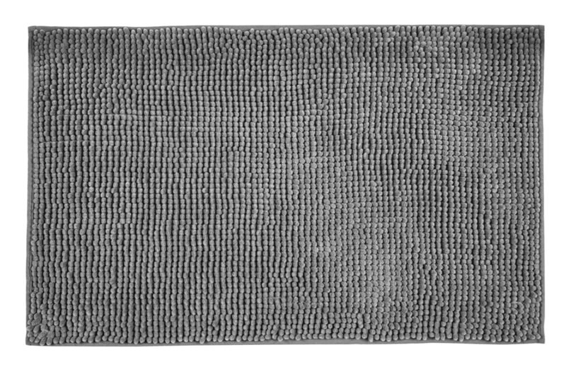 CHENILLE Anthrazit Badteppich, 50x80 cm, waschbar