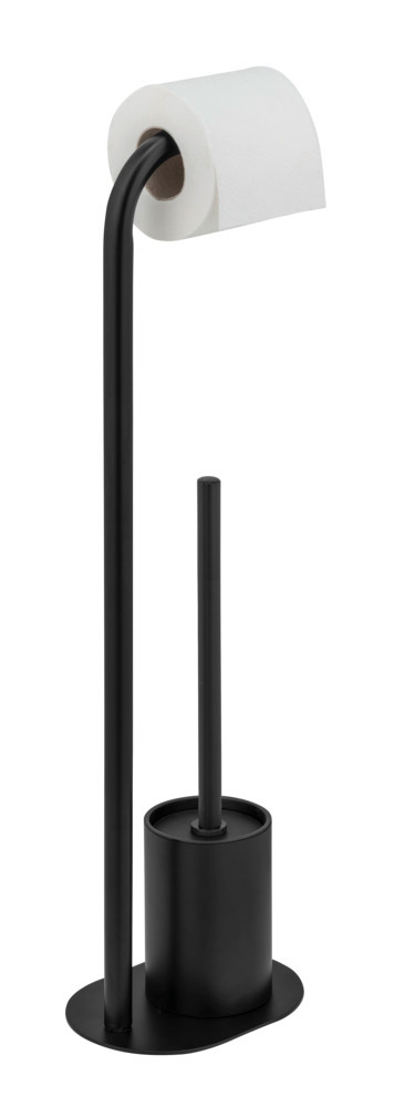 LEVANTE schwarz Stand WC-Garnitur aus Stahl