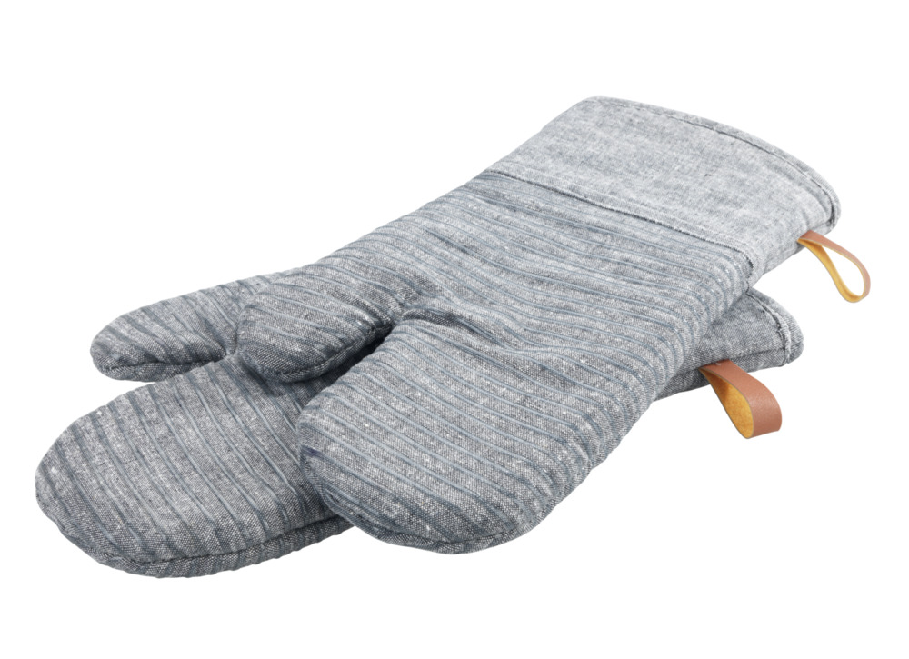 ADA Stripes grau Topfhandschuhe aus Baumwolle