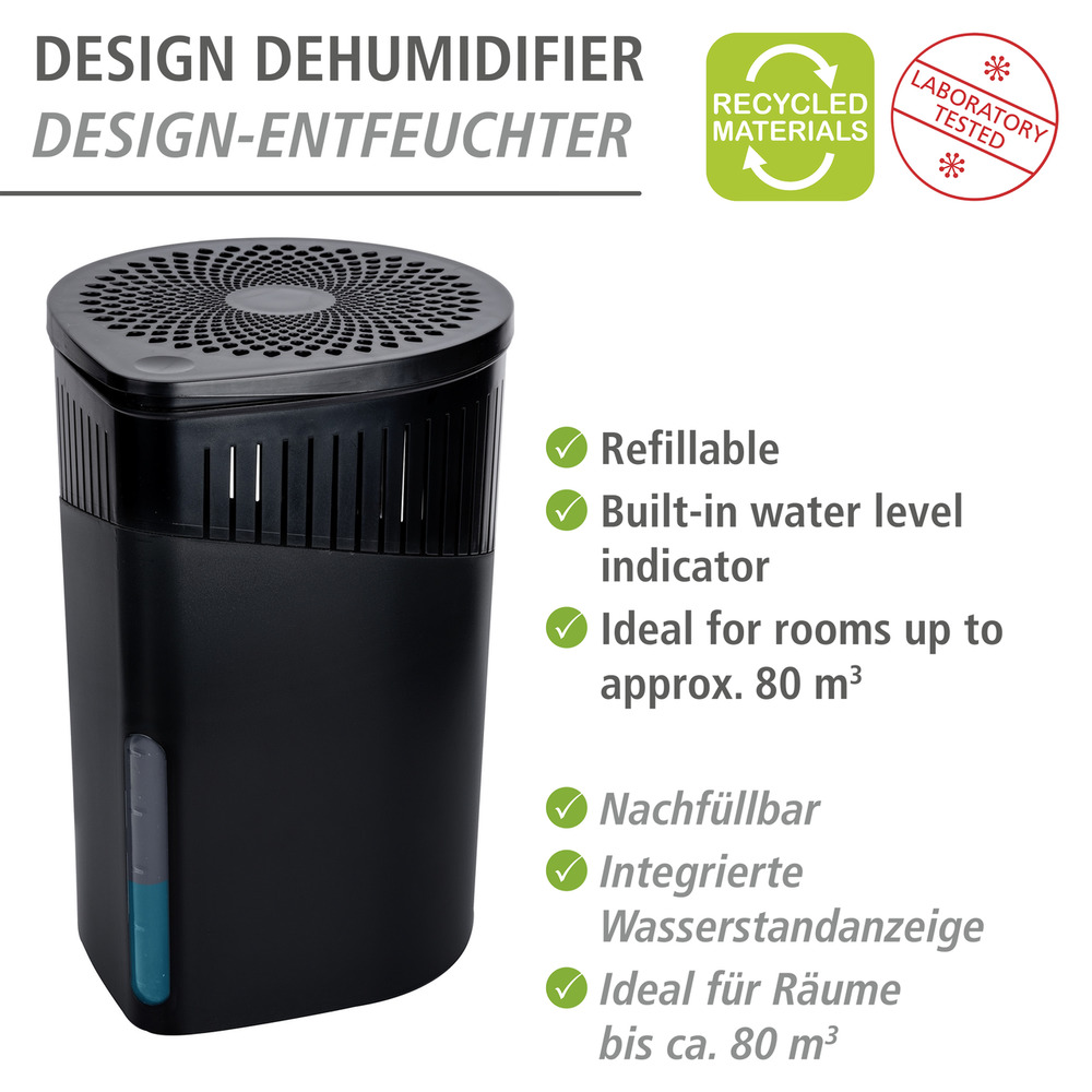 DROP schwarz Raumentfeuchter-Set für Räume bis ca. 80 m³ DROP schwarz Raumentfeuchter-Set für Räume bis ca. 80 m³