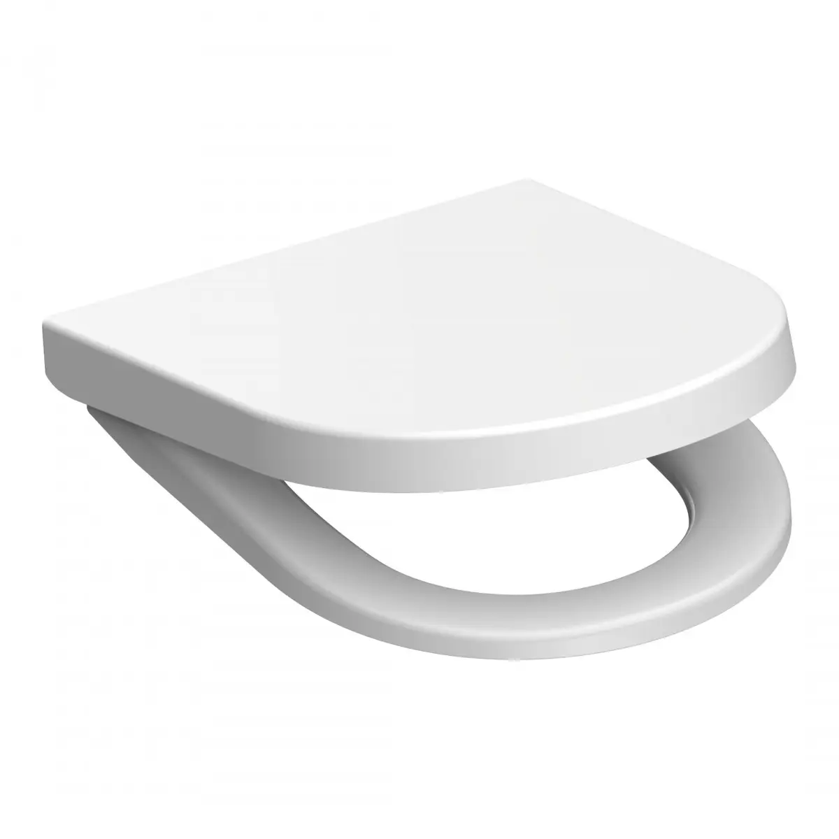 WHITE WC-Sitz D-Form, Montage von oben