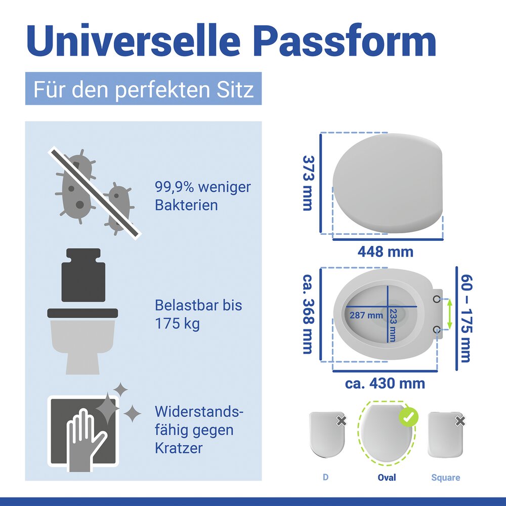 MOSAIC Allstar WC-Sitz mit Absenkautomatik