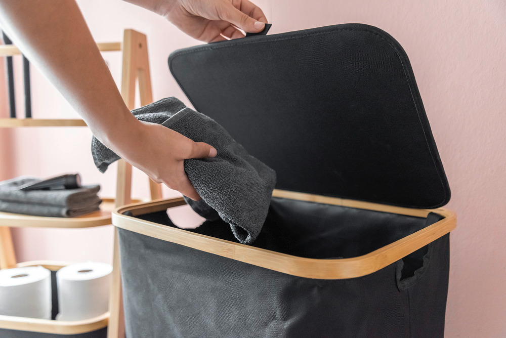 Uno ECORI Wäschetruhe aus Bambus, 68 Liter