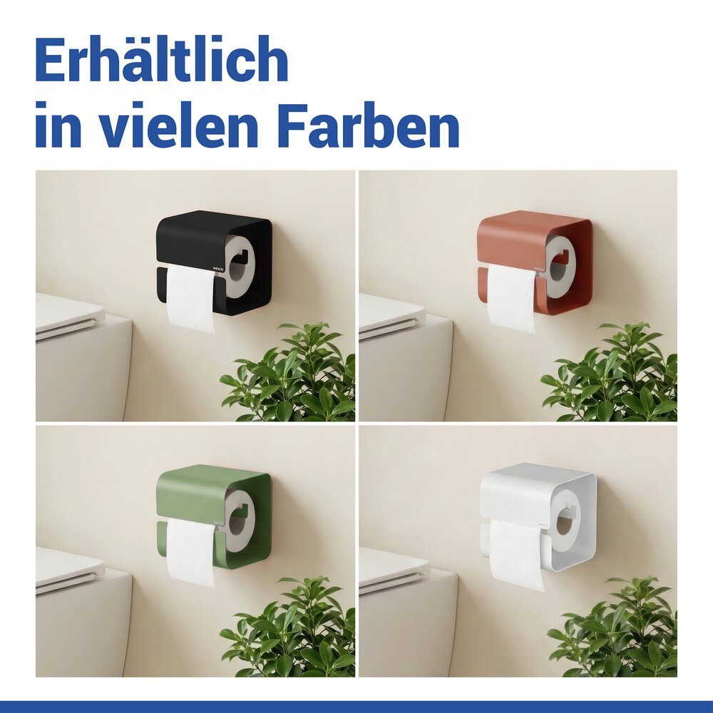 LIZAN schwarz Turbo-Loc® Toilettenpapierhalter