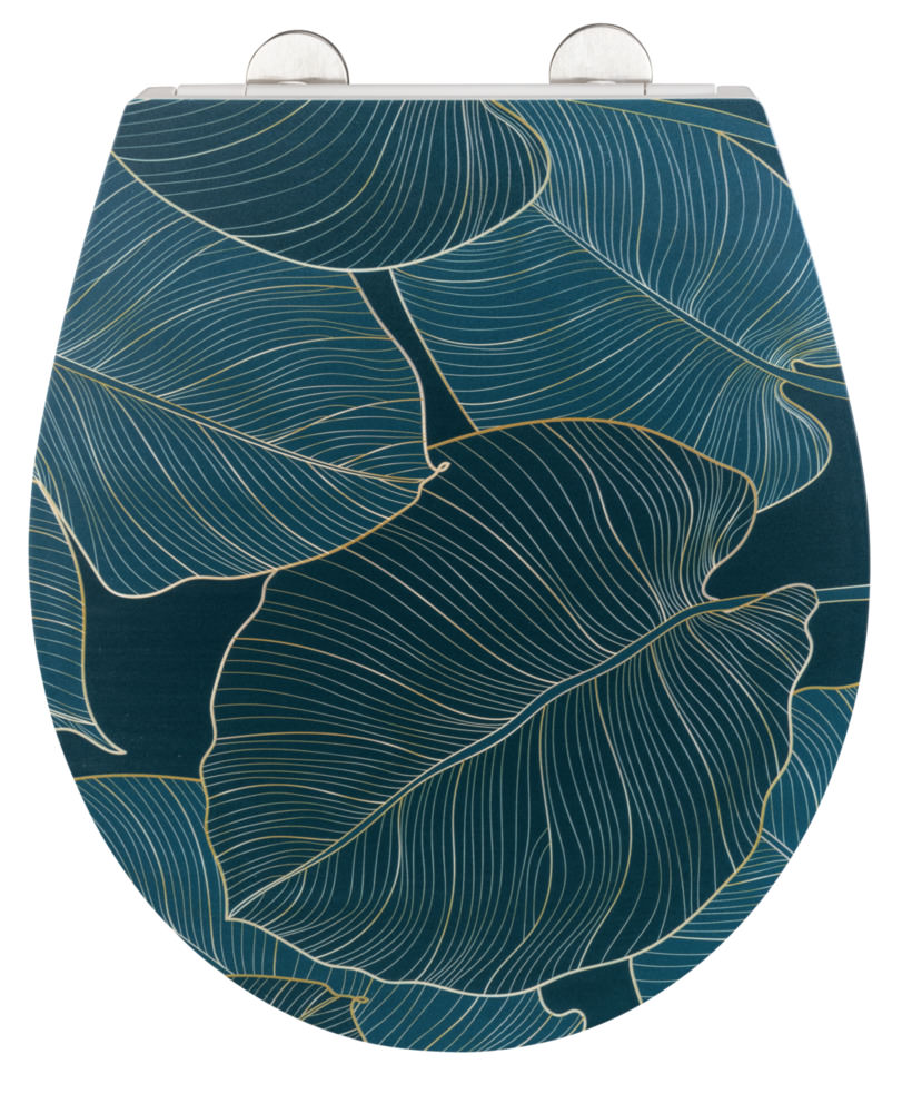 25193100_wenko-wcsitz-big-leaves BIG LEAVES Premium WC-Sitz mit Relief, Duroplast