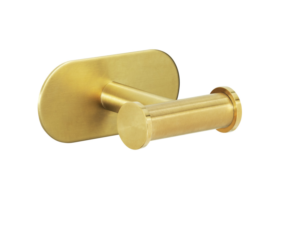 Duo OREA Gold matt Turbo-Loc® Wandhaken, Edelstahl Duo OREA Gold matt Turbo-Loc® Wandhaken, Edelstahl