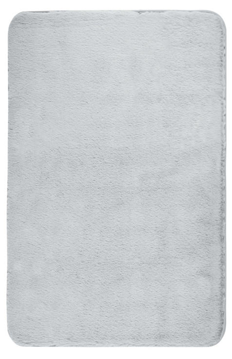 SARAVAN hellgrau Badteppich, 50x80 cm, fusselfrei