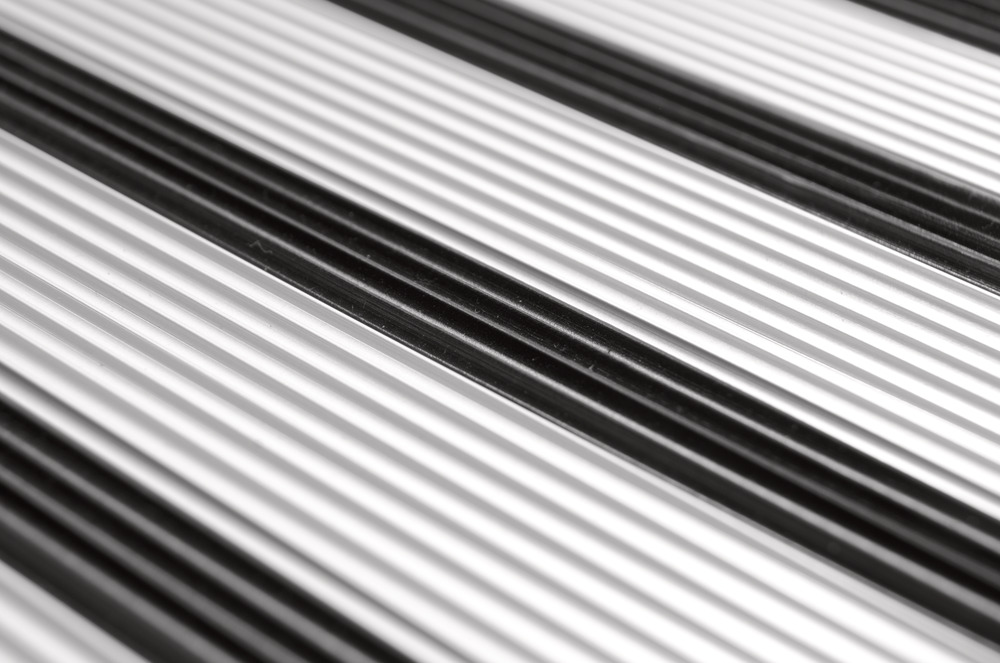 Klapptrittleiter silber aus Aluminium, 3-stufig