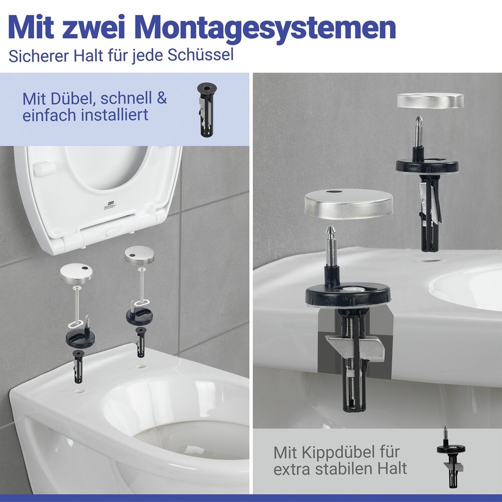 CREVADA WC-Sitz DuroUnbreakable® bis 1500 kg