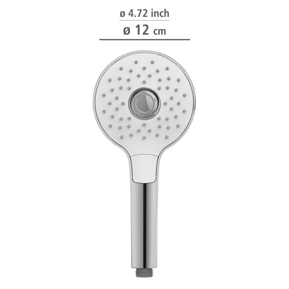 24912100_duschkopf-power-boost-chrom7 POWERBOOST rund Duschkopf 3 Strahlarten Ø12 cm