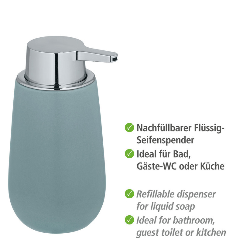 24122100_seifenspender-badi-blaugrau3 BADI blaugrau Seifenspender 320 ml, Keramik