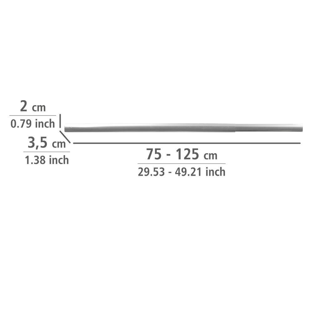 ERA chrom 75-125 cm Teleskop-Duschschiene