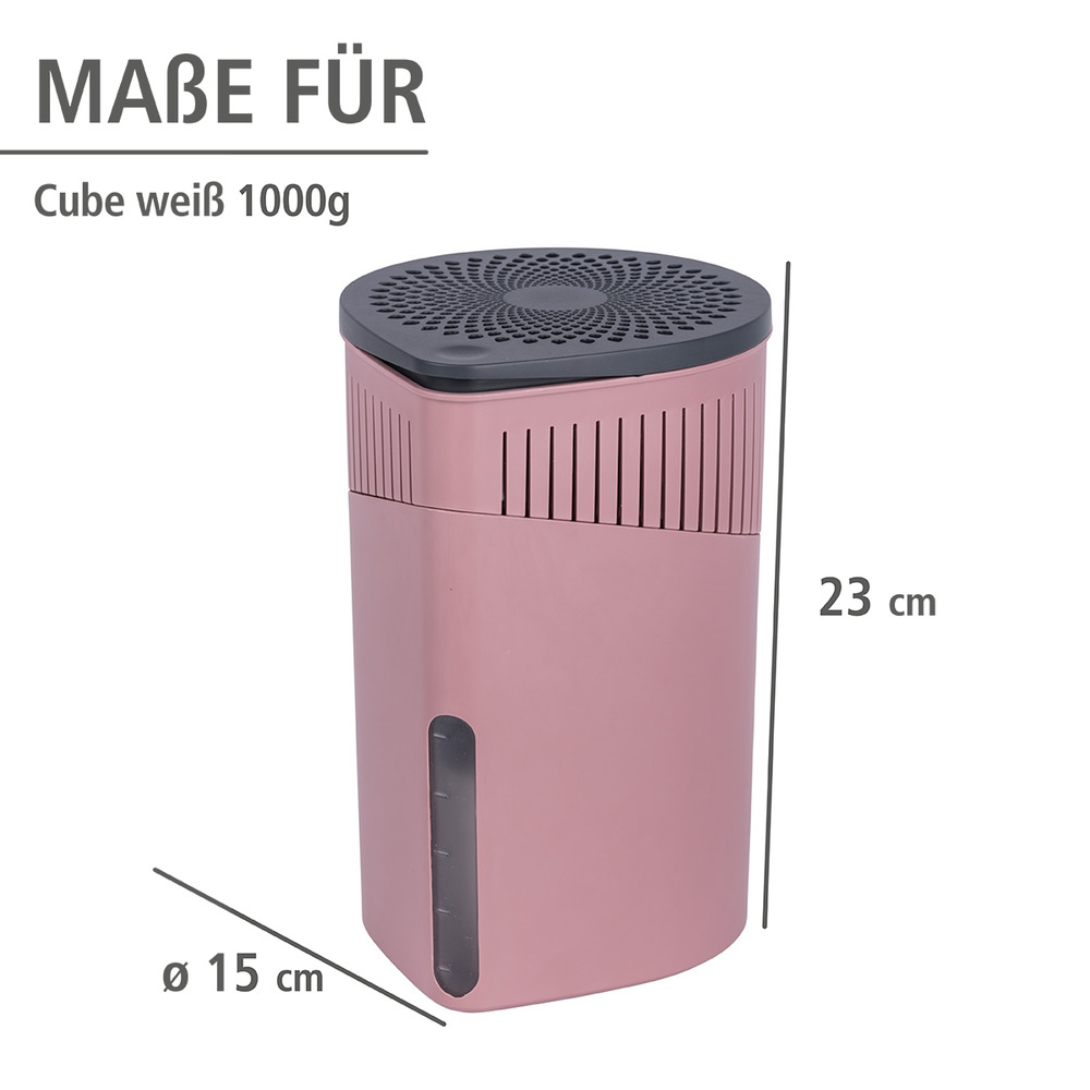 DROP rosa Entfeuchter + 2x1000g Nachfüller