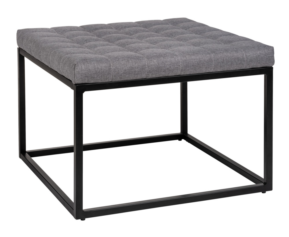 AMANDOLA Hocker mit Polster aus Metall