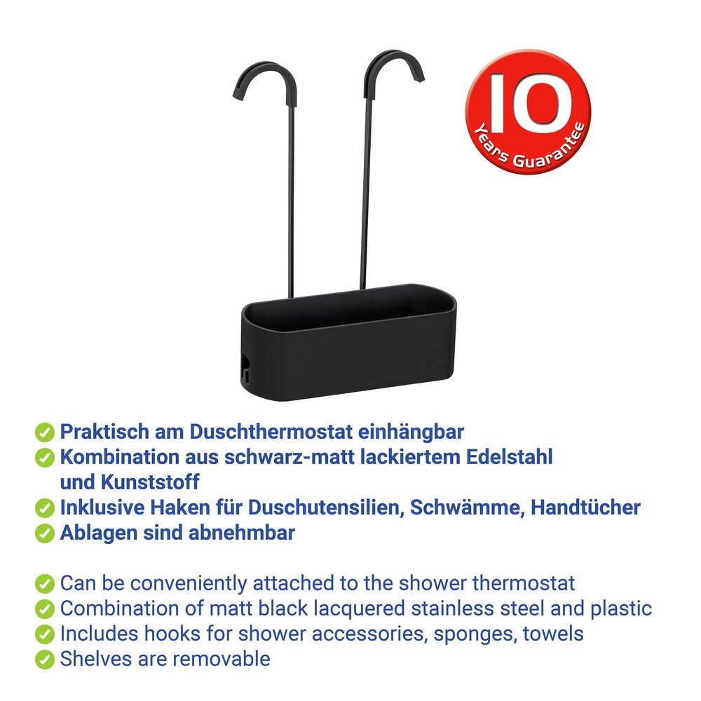 GARO schwarz Duschcaddy für die Armatur