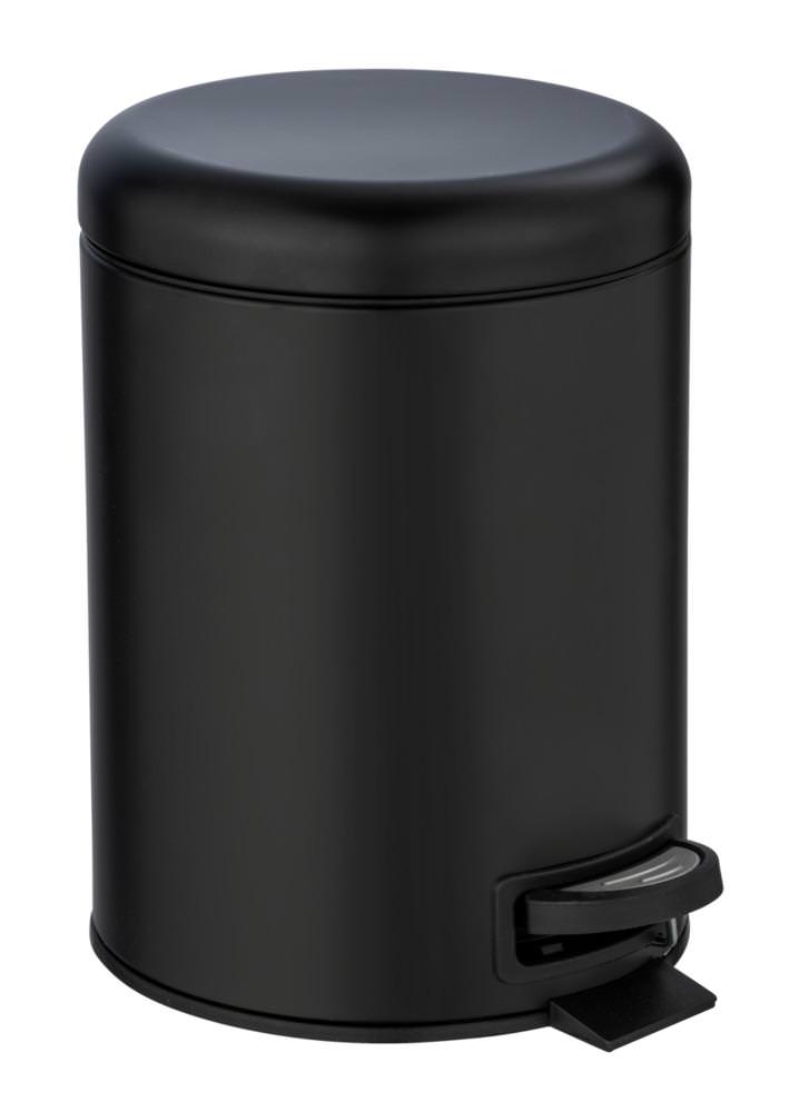 24681100-kosmetikeimer-leman-schwarz-5-liter LEMAN schwarz Treteimer, 5 Liter