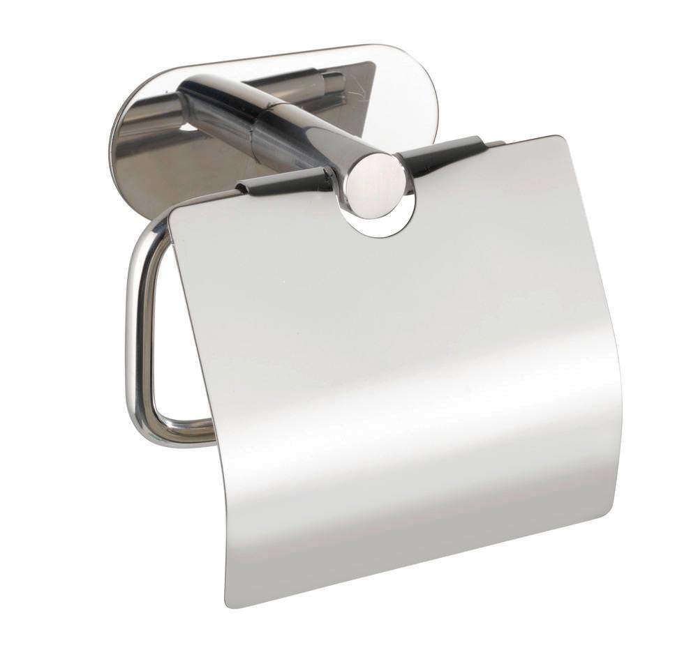 24286100_orea-shine-mit-deckel Toilettenpapierhalter ohne Bohren Edelstahl selbstklebend