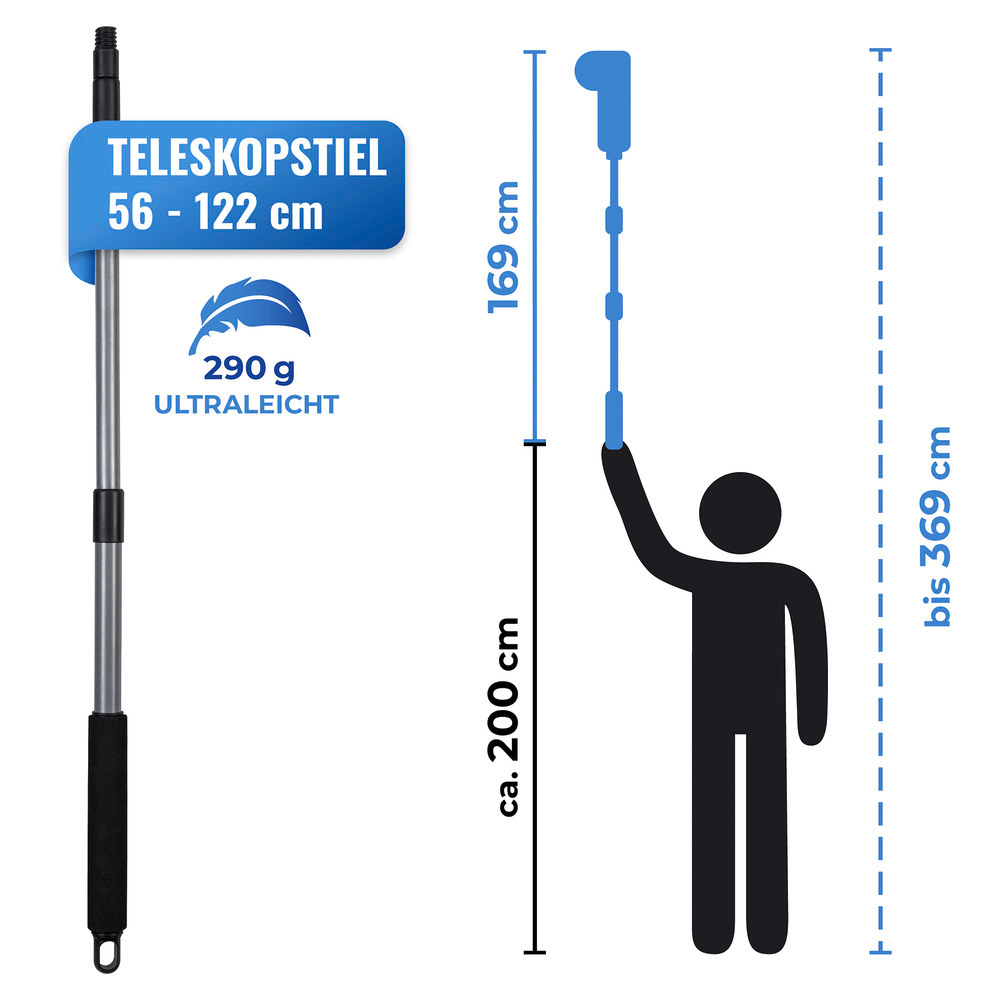 Ziegenhaar Staubbesen mit Teleskopstiel