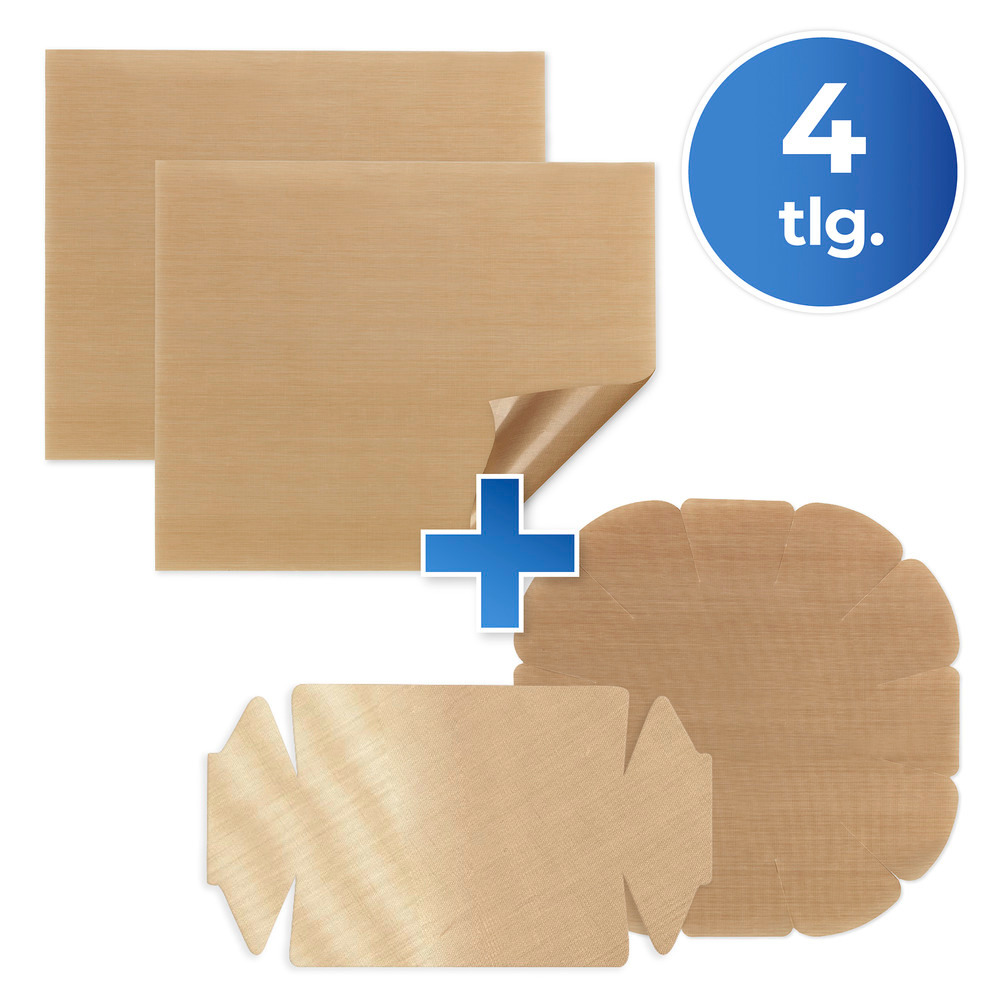 Antihaft-Backform-Zuschnitt, 4-teilig