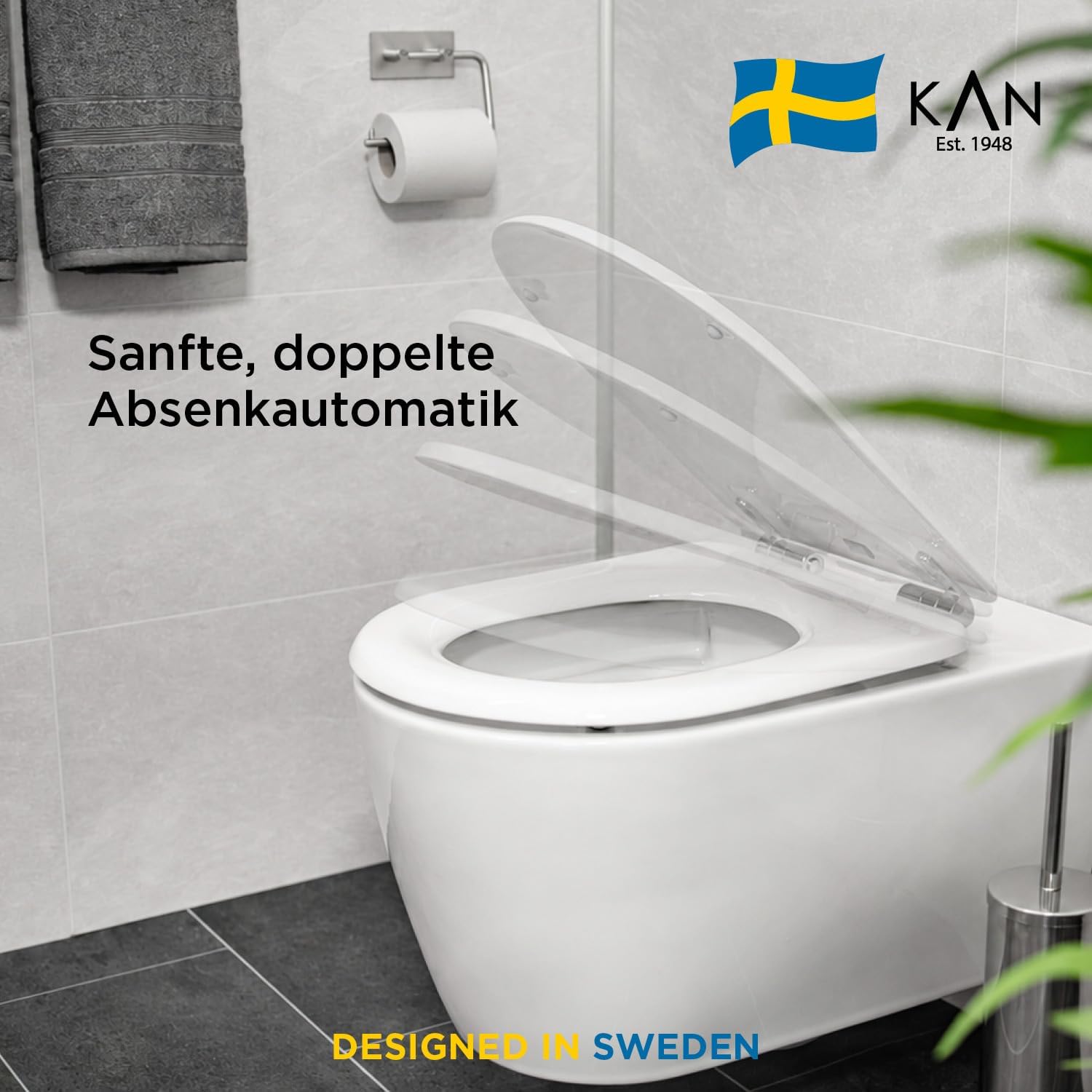 STOCKHOLM D-Form WC-Sitz aus Formholz