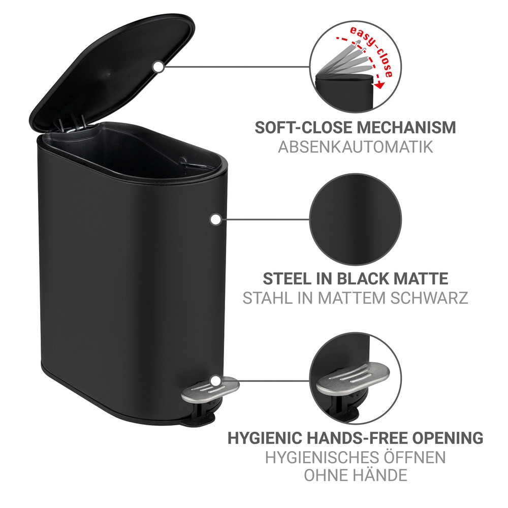 COLLUNGO schwarz Kosmetikeimer, 5 Liter COLLUNGO schwarz Kosmetikeimer, 5 Liter