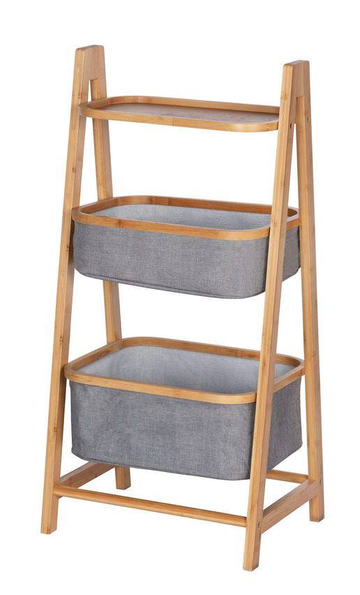 62216100_regal-bahari-5 BAHARI Standregal mit 2 Körben, Bambus