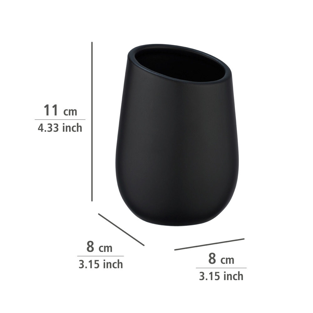 BADI schwarz Badzubehör-Set, 2-teilig