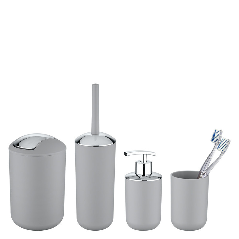 BRASIL grau Badzubehör-Set, 4-teilig