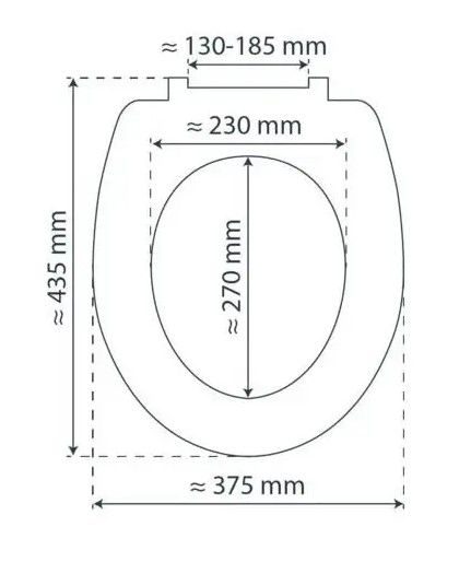 GREY STEEL WC-Sitz mit Absenkautomatik