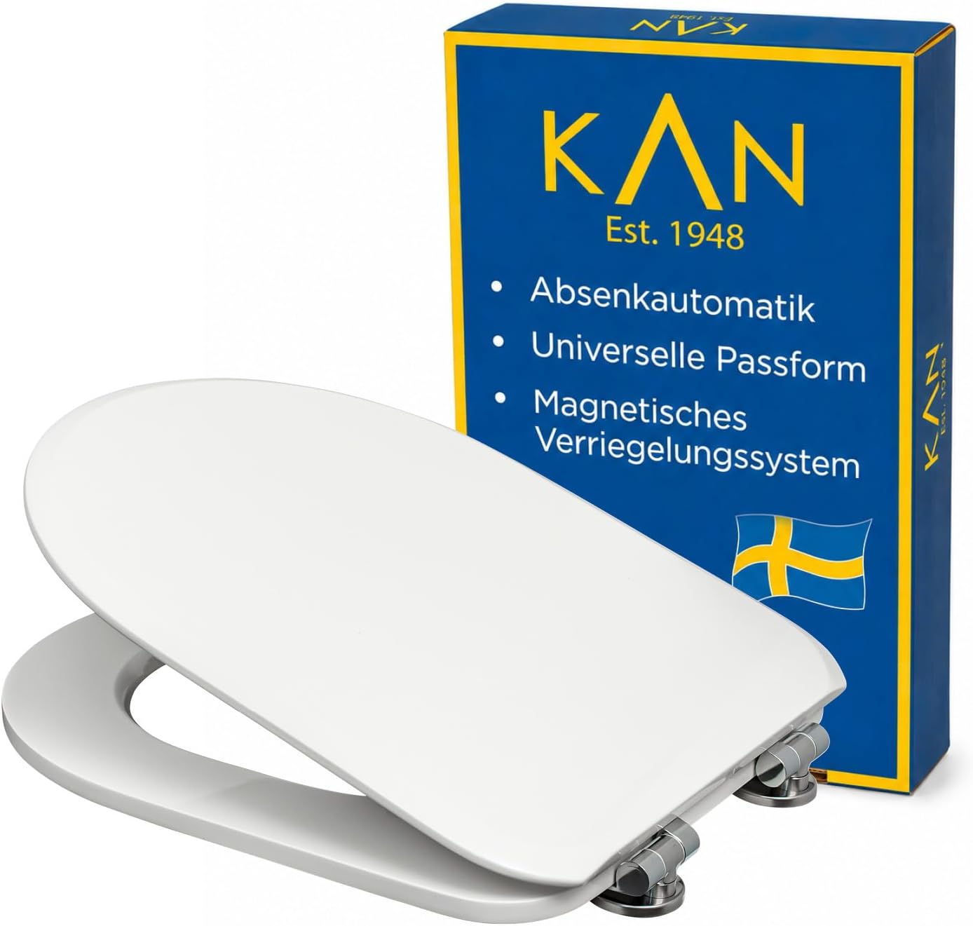 LUND D-Form WC-Sitz mit magnetischer Abnahmefunktion