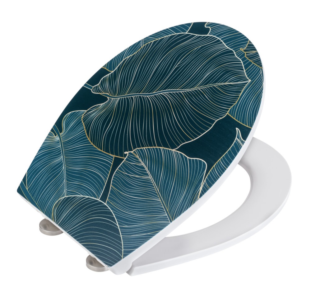 BIG LEAVES Premium WC-Sitz mit Relief, Duroplast